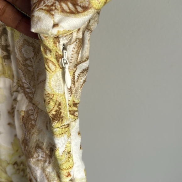 ALEMAIS linen floral mini dress 8 - Picture 7 of 12